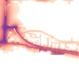 Daytime road noise heatmap for E16 2DJ