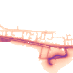 Daytime road noise heatmap for E16 2HZ