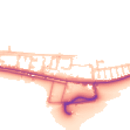 Daytime road noise heatmap for E16 2JE