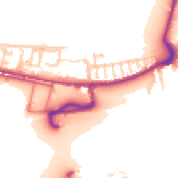 Daytime road noise heatmap for E16 2JJ
