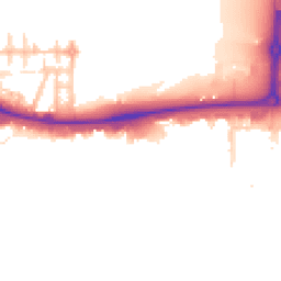 Daytime road noise heatmap for E16 2SB