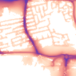 Daytime road noise heatmap for E16 3HN