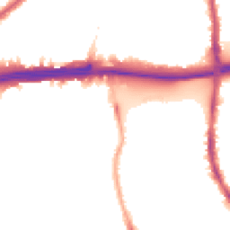 Night-time road noise heatmap for E16 3PP