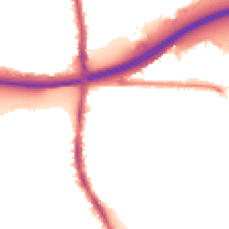 Night-time road noise heatmap for E16 3RN