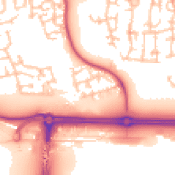 Daytime road noise heatmap for E16 3TU