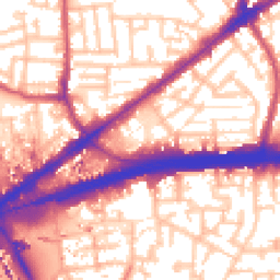 Daytime road noise heatmap for E16 4DB