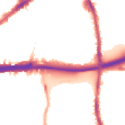 Night-time road noise heatmap for E16 4EQ