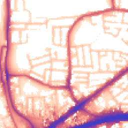 Daytime road noise heatmap for E16 4HS