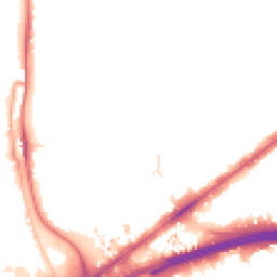 Night-time road noise heatmap for E16 4JW