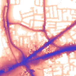 Daytime road noise heatmap for E16 4PJ