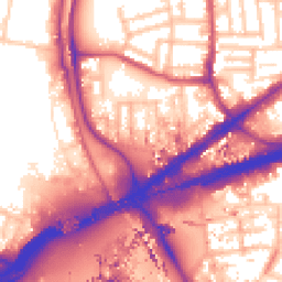 Daytime road noise heatmap for E16 4PP