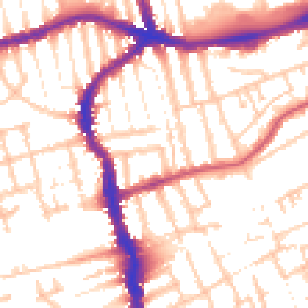 Daytime road noise heatmap for E17 3AE