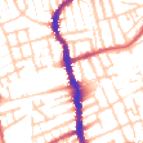 Daytime road noise heatmap for E17 3AL