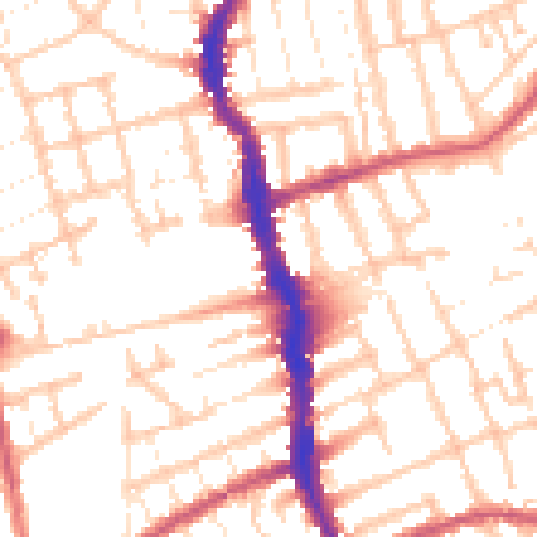 Daytime road noise heatmap for E17 3AX
