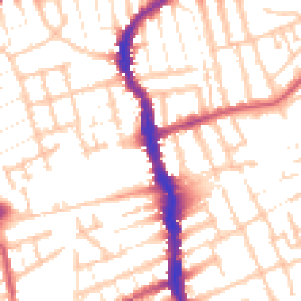 Daytime road noise heatmap for E17 3AY