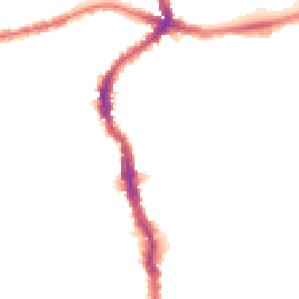 Night-time road noise heatmap for E17 3BA