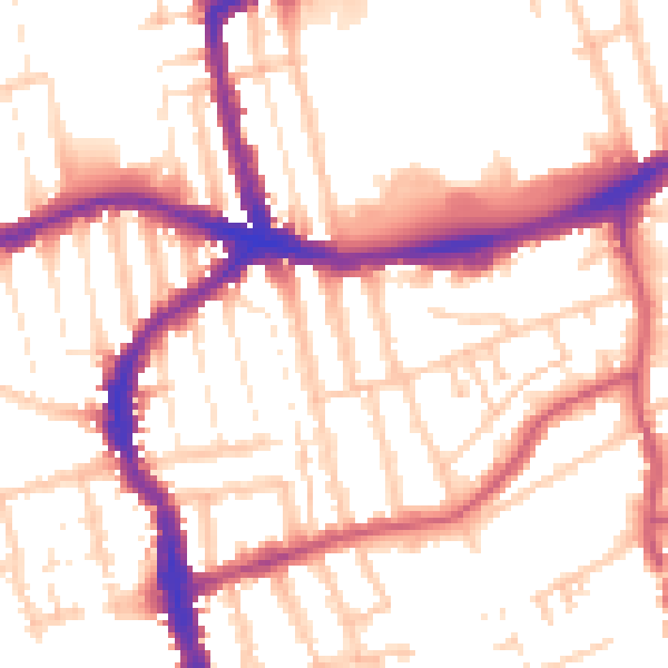 Daytime road noise heatmap for E17 3BH