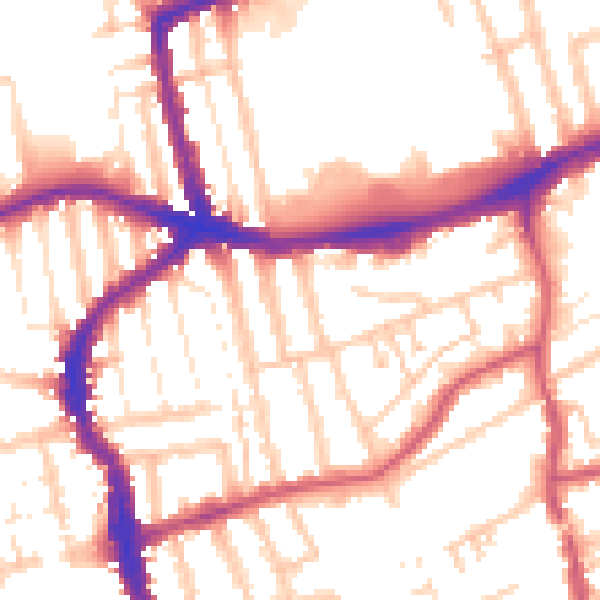 Daytime road noise heatmap for E17 3BL