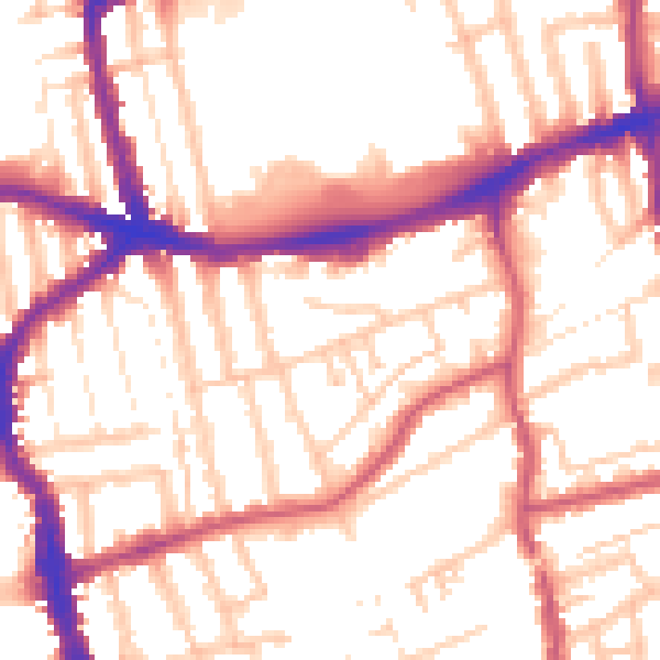 Daytime road noise heatmap for E17 3BX