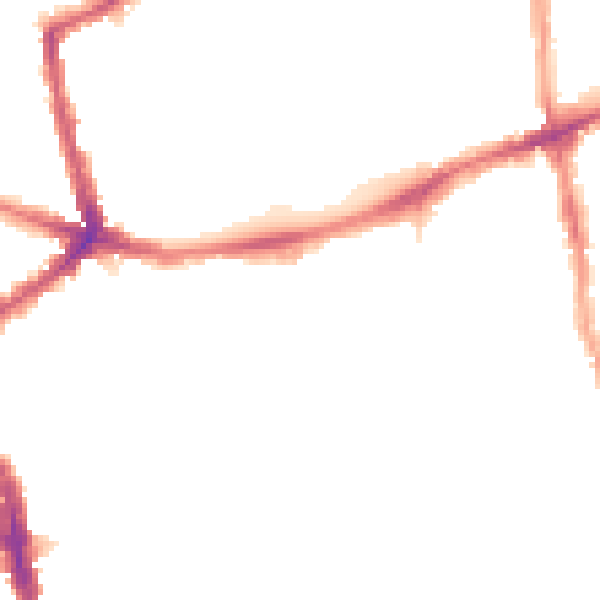 Night-time road noise heatmap for E17 3DA