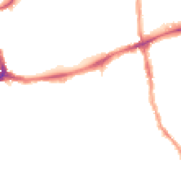 Night-time road noise heatmap for E17 3DF