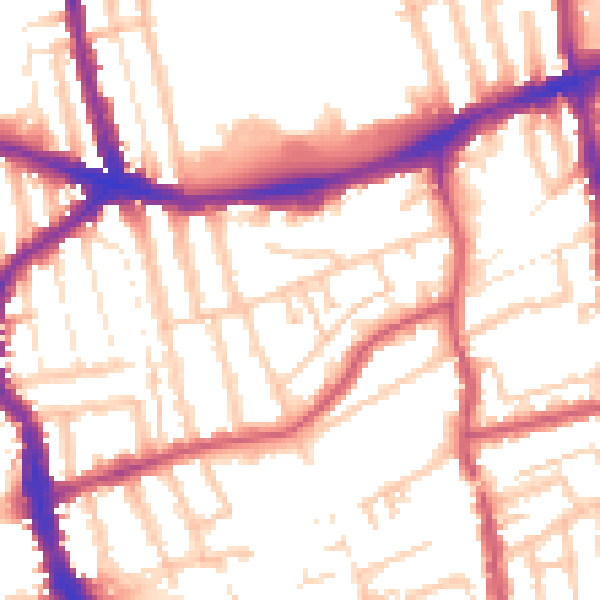Daytime road noise heatmap for E17 3DL