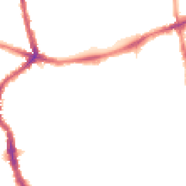Night-time road noise heatmap for E17 3DL