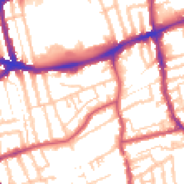 Daytime road noise heatmap for E17 3DS