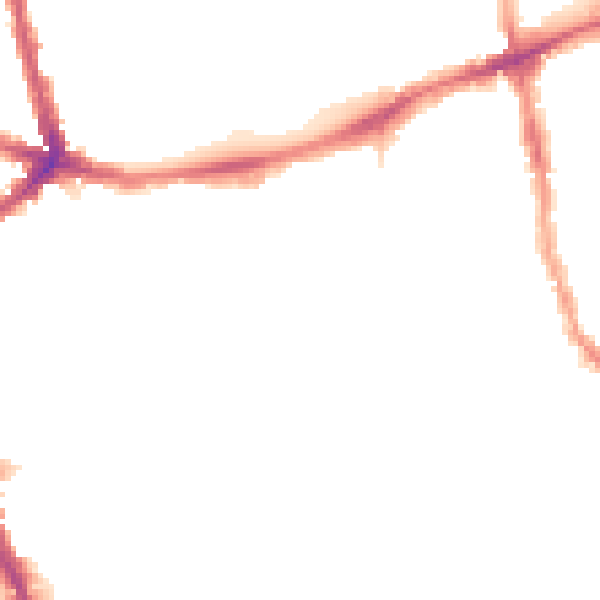 Night-time road noise heatmap for E17 3EG