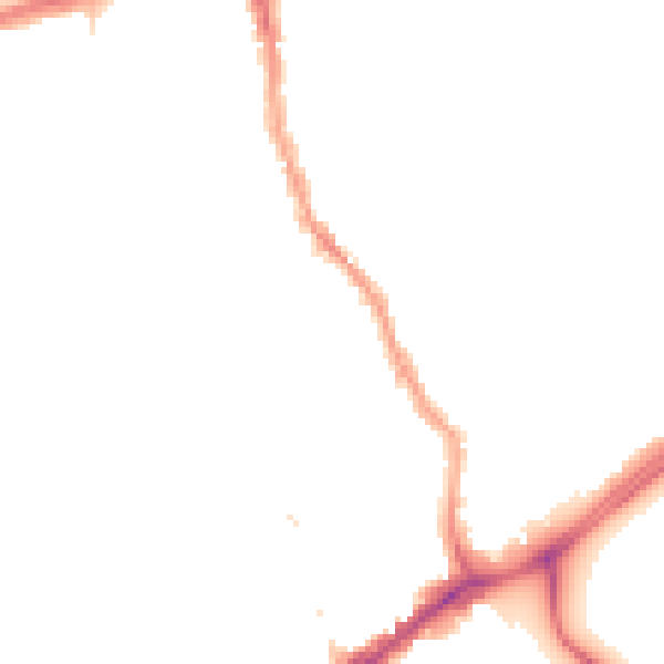 Night-time road noise heatmap for E17 3NB