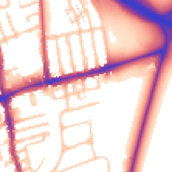 Daytime road noise heatmap for E17 3RP