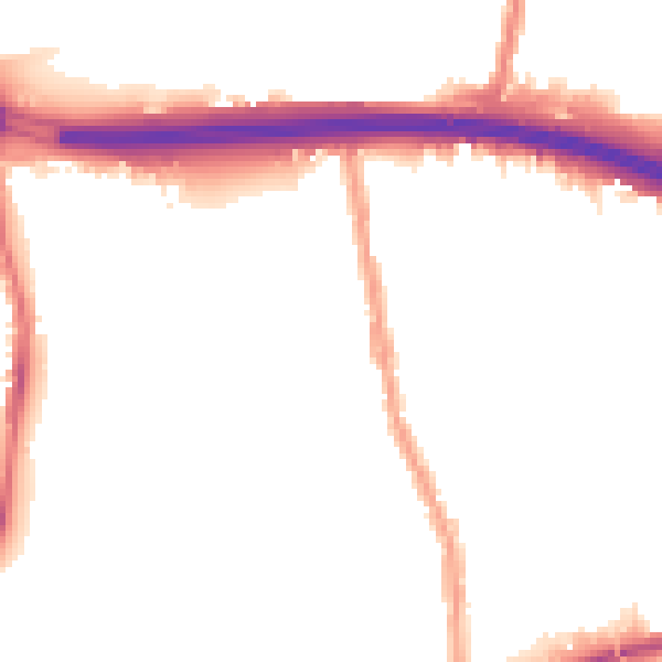 Night-time road noise heatmap for E17 4HE