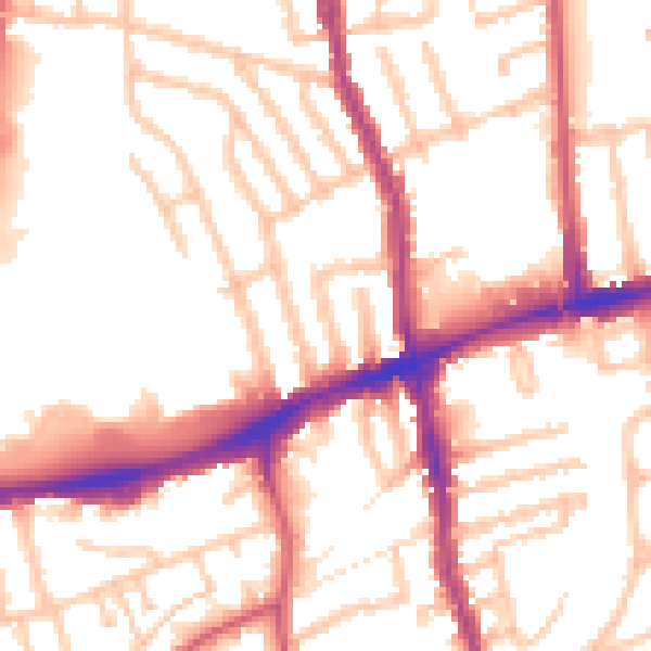 Daytime road noise heatmap for E17 4JE
