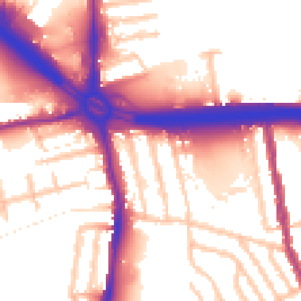 Daytime road noise heatmap for E17 4LN