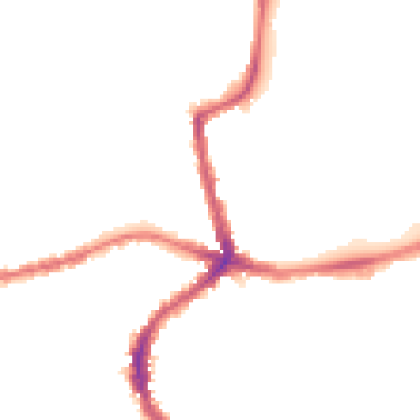 Night-time road noise heatmap for E17 4PW