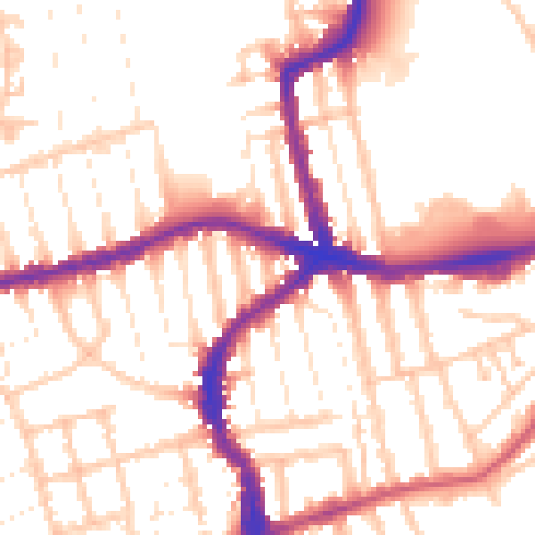 Daytime road noise heatmap for E17 4QB