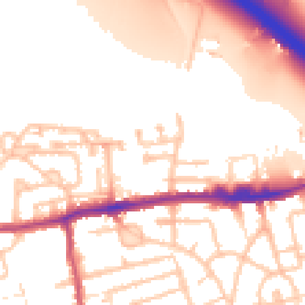 Daytime road noise heatmap for E17 5EB