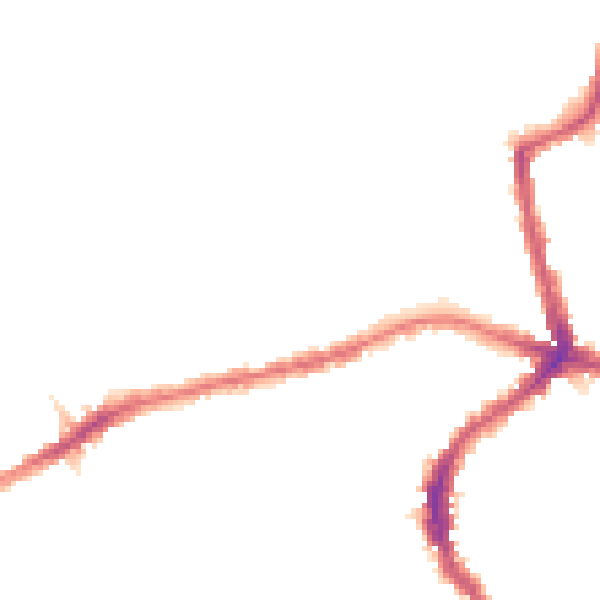 Night-time road noise heatmap for E17 5LE