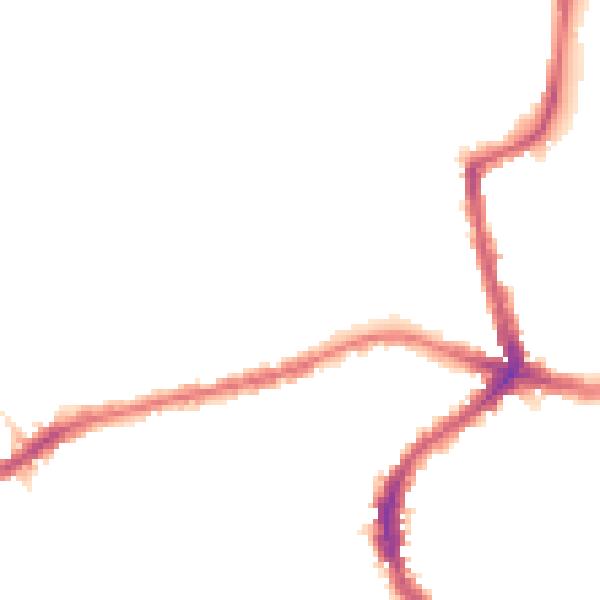 Night-time road noise heatmap for E17 5LG