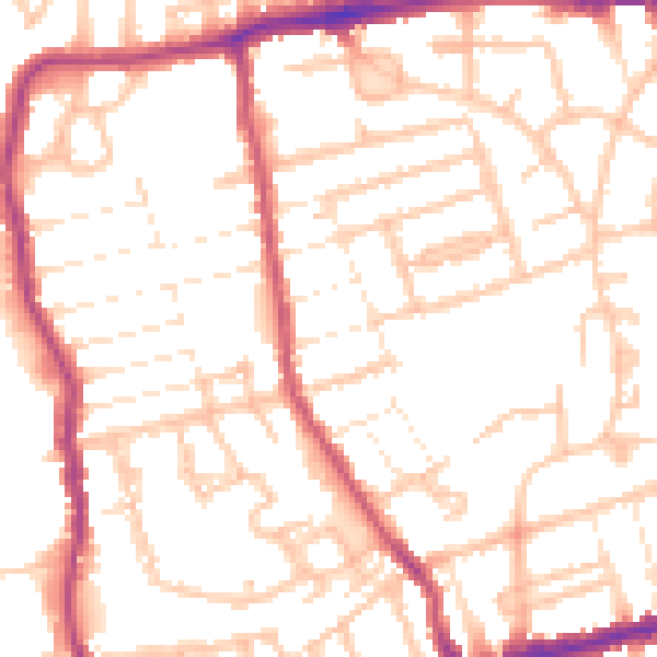 Daytime road noise heatmap for E17 5RJ
