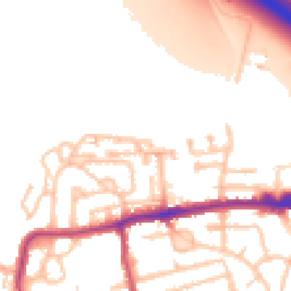 Daytime road noise heatmap for E17 5ST