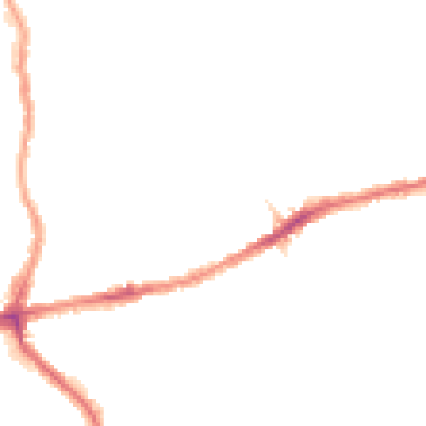 Night-time road noise heatmap for E17 6EY
