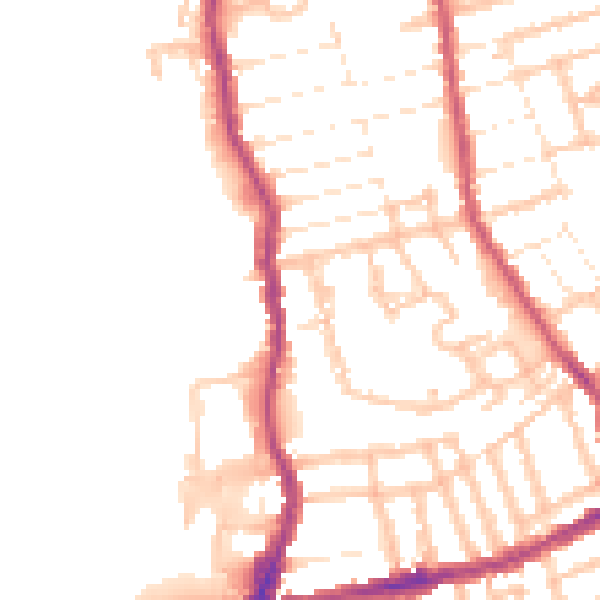 Daytime road noise heatmap for E17 6GZ