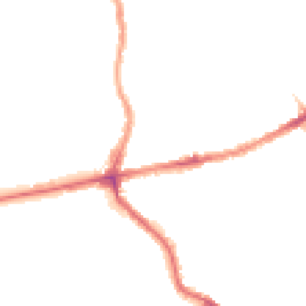 Night-time road noise heatmap for E17 6HL