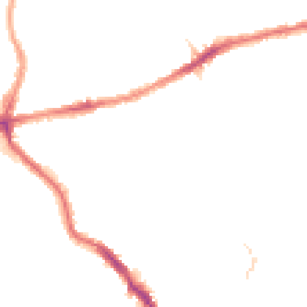 Night-time road noise heatmap for E17 6LH