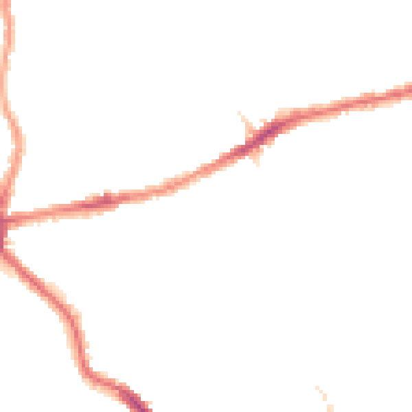 Night-time road noise heatmap for E17 6LS