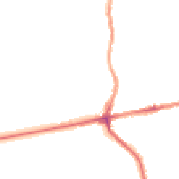 Night-time road noise heatmap for E17 6TG