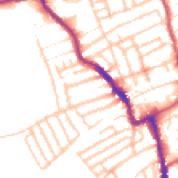 Daytime road noise heatmap for E17 7AJ