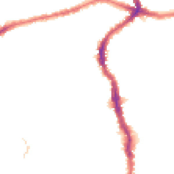 Night-time road noise heatmap for E17 7BT