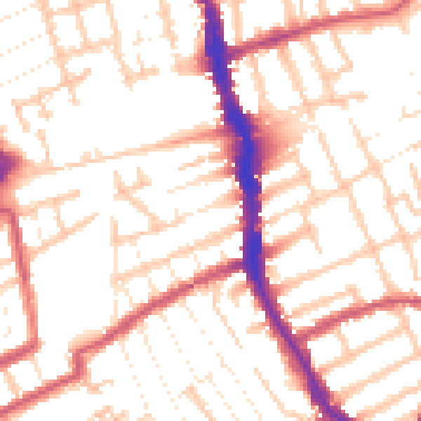 Daytime road noise heatmap for E17 7QL